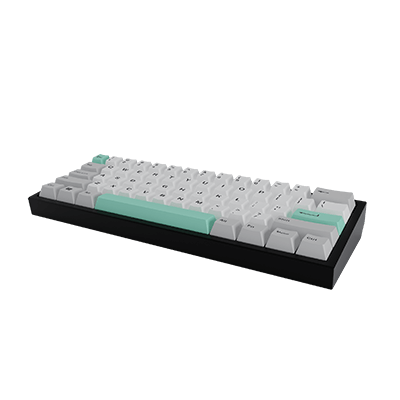 CyberPowerPC Full 121 Key Dye Sub Keycap Set - Light Tiffany (Keyboard not included)