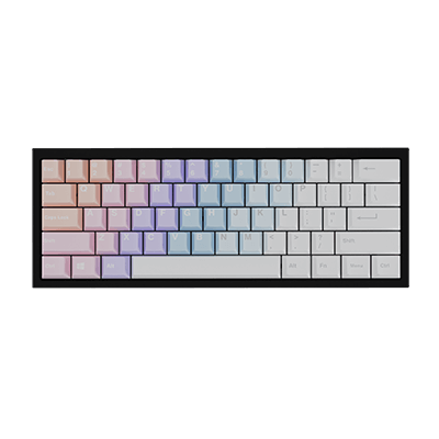 CyberPowerPC Full 121 Key Dye Sub Keycap Set - Pastel Gradient (Keyboard not included)